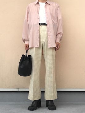 「RANDOM IDENTITIES（ランダムアイデンティティーズ）のアイテム（ブーツ）」を使った、HARUKIさん（メンズ・167cm）の夏コーディネート