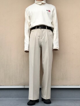 「RANDOM IDENTITIES（ランダムアイデンティティーズ）のアイテム（シューズ）」を使った、HARUKIさん（メンズ・167cm）の秋コーディネート
