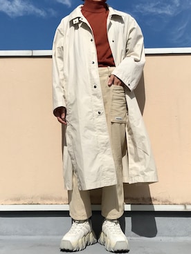 「ADER error（アーダーエラー）のアイテム（パンツ）」を使った、HARUKIさん（メンズ・167cm）の秋コーディネート