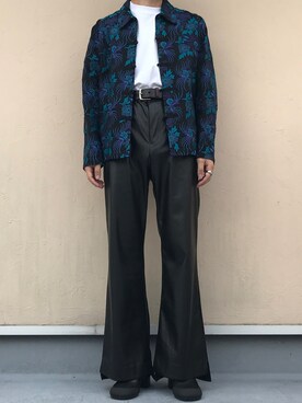 「RANDOM IDENTITIES（ランダムアイデンティティーズ）のアイテム（シューズ）」を使った、HARUKIさん（メンズ・167cm）の秋コーディネート