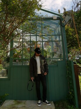 「no brand（ノーブランド）のアイテム（ダッフルコート）」を使った、daiseitaさん（メンズ・164cm）の冬コーディネート
