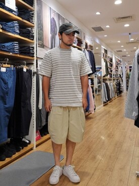 「SPAO（スパオ）のアイテム」を使った、daiseitaさん（メンズ・164cm）の夏コーディネート