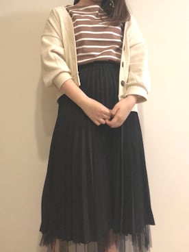 「antic rag（アンティックラグ）のアイテム」を使った、🐰さん（レディース・156cm）の春コーディネート