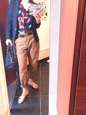 「muta（ムータ）のアイテム（バッグ）」を使った、mossanさん（レディース・162cm）の春コーディネート