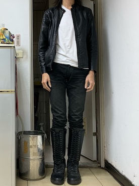 「無（ム）のアイテム（ジャケット/アウター）」を使った、Su Wei-Hsiangさん（メンズ・188cm）の春コーディネート