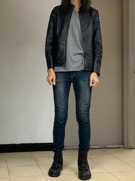 「無（ム）のアイテム（ジャケット/アウター）」を使った、Su Wei-Hsiangさん（メンズ・188cm）の秋コーディネート