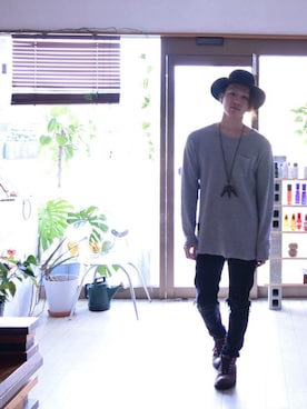 上水流(弟)さん(メンズ・171cm)の冬コーディネート