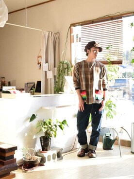 上水流（弟）さん（メンズ・171cm）の春コーディネート