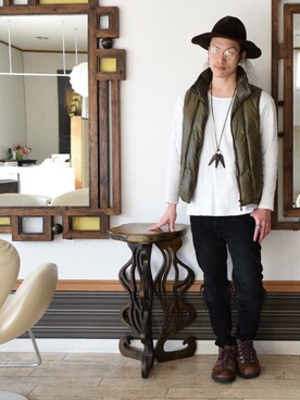 上水流（弟）さん（メンズ・171cm）の春コーディネート