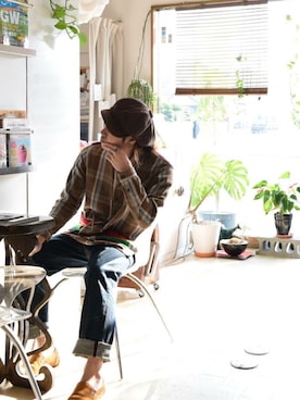 上水流（弟）さん（メンズ・171cm）の春コーディネート