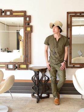 上水流（弟）さん（メンズ・171cm）の夏コーディネート