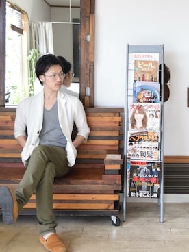 上水流（弟）さん（メンズ・171cm）の夏コーディネート