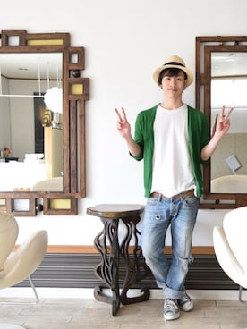 上水流（弟）さん（メンズ・171cm）の夏コーディネート