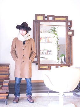 上水流（弟）さん（メンズ・171cm）の冬コーディネート