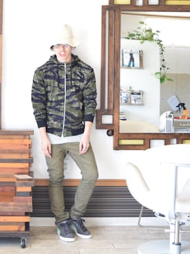 上水流（弟）さん（メンズ・171cm）の夏コーディネート