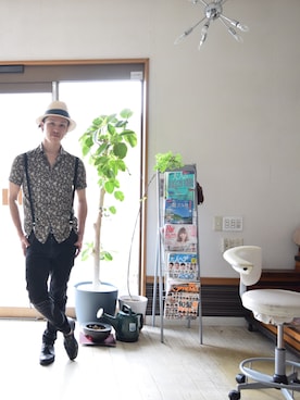 上水流（弟）さん（メンズ・171cm）の夏コーディネート