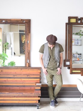 上水流（弟）さん（メンズ・171cm）の夏コーディネート