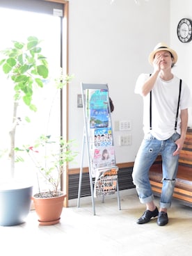 上水流（弟）さん（メンズ・171cm）の夏コーディネート