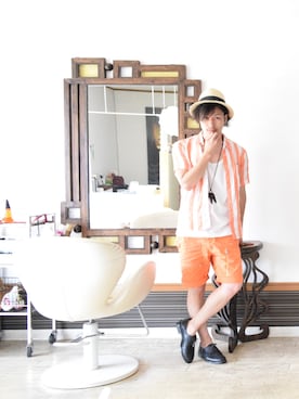 上水流（弟）さん（メンズ・171cm）の夏コーディネート