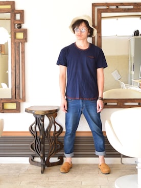 上水流（弟）さん（メンズ・171cm）の夏コーディネート