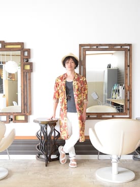 「JOURNAL STANDARD（ジャーナルスタンダード）のアイテム（アクセサリー）」を使った、上水流（弟）さん（メンズ・171cm）の夏コーディネート