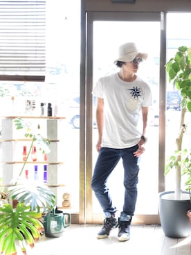 上水流（弟）さん（メンズ・171cm）の夏コーディネート