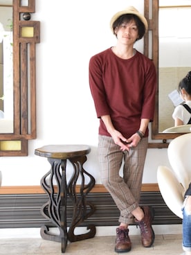 上水流（弟）さん（メンズ・171cm）の秋コーディネート