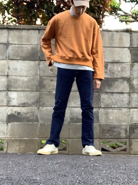 $HUnnnさん（メンズ・178cm）の春コーディネート