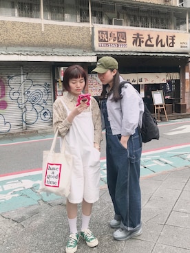 「アイテム（タイツ/ストッキング、ホワイト系）」を使った、Penny 🌸さん（レディース・160cm）の冬コーディネート