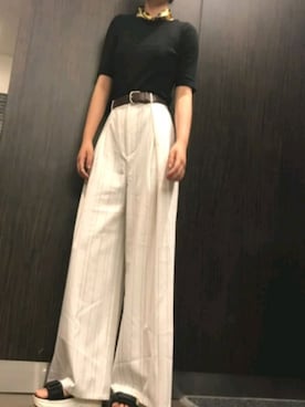 「リブT」｜「アイテム（財布/小物）」を使った、みさん（レディース・156cm）の夏コーディネート
