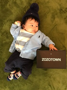 「男の子ベビー」｜「アイテム（その他）」を使った、Kai★さん（キッズ・60cm）の秋コーディネート