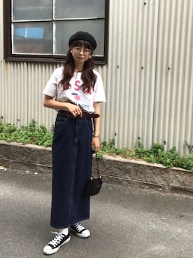 「SOMETHING（サムシング）のアイテム」を使った、a yaさん（レディース・161cm）の秋コーディネート