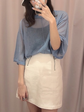 「へザー」｜「アイテム（キャミソール）」を使った、Ayamiさん（レディース・158cm）の春コーディネート
