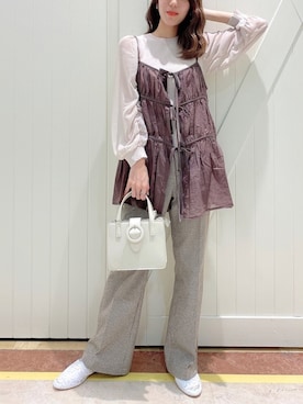 「へザー」｜「アイテム（その他シューズ）」を使った、Ayamiさん（レディース・158cm）の夏コーディネート