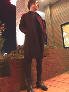 Yuzuruさん（メンズ・174cm）の冬コーディネート