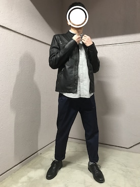 西鼠さん（メンズ・161cm）の冬コーディネート