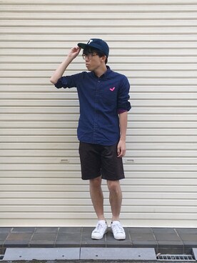 「And A（アンドエー）のアイテム（トップス）」を使った、ジョーゴ タケシさん（メンズ・168cm）の春コーディネート