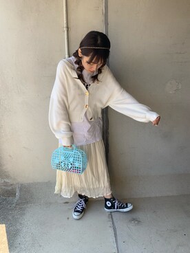 「H&M（エイチ・アンド・エム）のアイテム（バッグ）」を使った、てらやんさん（レディース・155cm）の春コーディネート