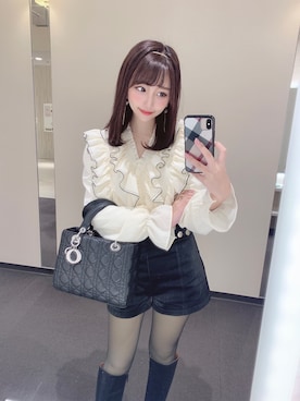 「BLACK LABEL CRESTBRIDGE（ブラックレーベル・クレストブリッジ）のアイテム（その他）」を使った、୨୧かとこ୨୧さん（レディース・155cm）の冬コーディネート