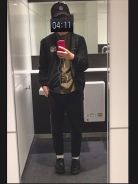 「OPENING CEREMONY（オープニングセレモニー）のアイテム（帽子）」を使った、HIROさん（メンズ・177cm）の冬コーディネート