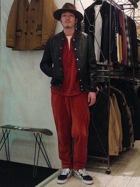 「RADIALL（ラディアル）のアイテム」を使った、STORAGESTOREさん（メンズ・177cm）の冬コーディネート