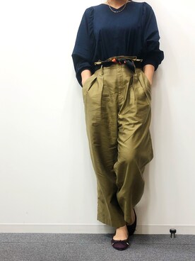 「RODE SKO（ロデスコ）のアイテム（財布/小物）」を使った、Ayaさん（レディース・158cm）の秋コーディネート