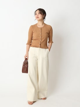 「U by SPICK&SPAN（ユーバイスピックアンドスパン）のアイテム」を使った、YUIさん（レディース・156cm）の春コーディネート