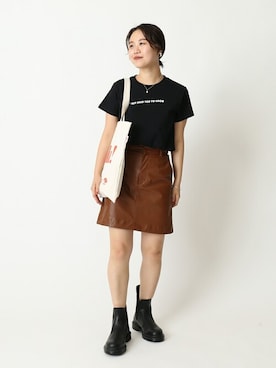 「U by SPICK&SPAN（ユーバイスピックアンドスパン）のアイテム」を使った、YUIさん（レディース・156cm）の夏コーディネート