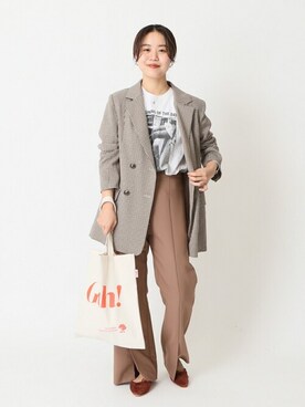 「U by SPICK&SPAN（ユーバイスピックアンドスパン）のアイテム」を使った、YUIさん（レディース・156cm）の夏コーディネート