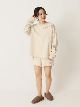 「パジャマ」｜YUIさん（レディース・156cm）の秋コーディネート