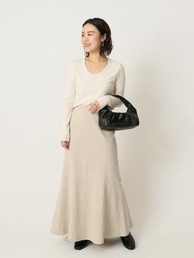 「U by SPICK&SPAN（ユーバイスピックアンドスパン）のアイテム」を使った、YUIさん（レディース・156cm）の秋コーディネート