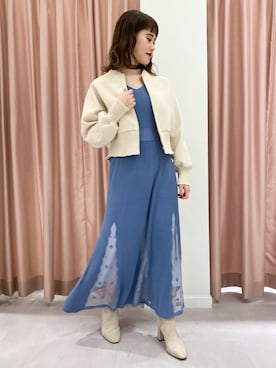 「JILL STUART（ジルスチュアート）のアイテム（ブルゾン）」を使った、Naoさん（レディース・156cm）の秋コーディネート