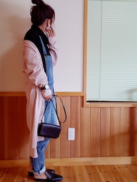 「BAYFLOW（ベイフロー）のアイテム（オールインワン・サロペット）」を使った、ぷっちょ☆さん（レディース・156cm）の春コーディネート
