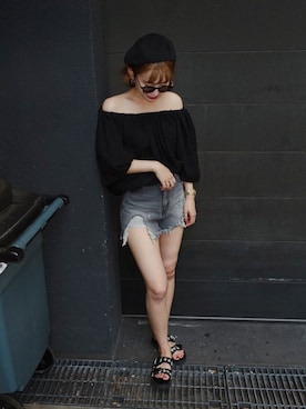 「730（ナナサンマル）のアイテム」を使った、yolmiさん（レディース・158cm）の夏コーディネート